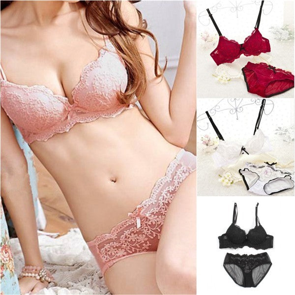 Women Lace Underwear Bra Sets & Briefs