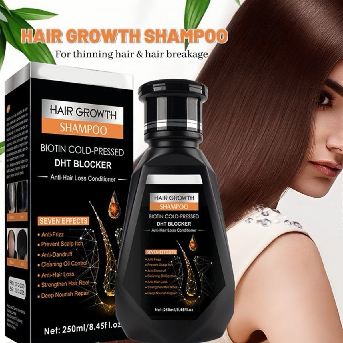 Pei Mei Hair Growth Shampoo & Serum | Biotin Cold-pressed Dht Blocker