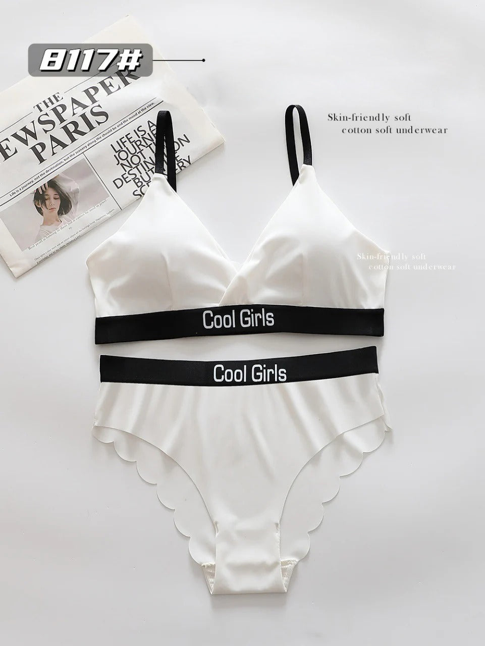 Cool Girls Triangle Cup Comfortable Light Padded Daily Wear Bra & Panty Set